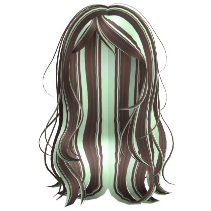 Really Messy Morning Wavy Hair in Chocolate & Mint