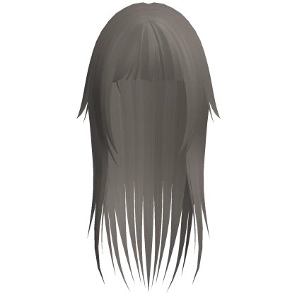 messy wispy saya anime cat girl hair in ash brown