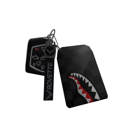 Rorvette Sports Car keys w/ Sparyground Wallet