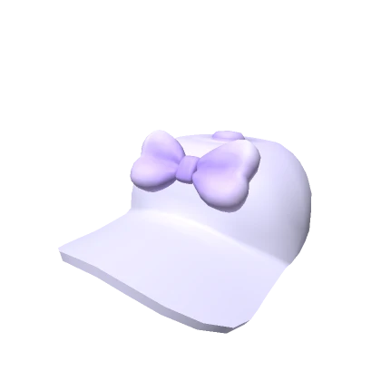 Cutesy Purple Bow Cap