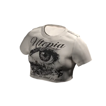 Vintage Style Cropped Tee 