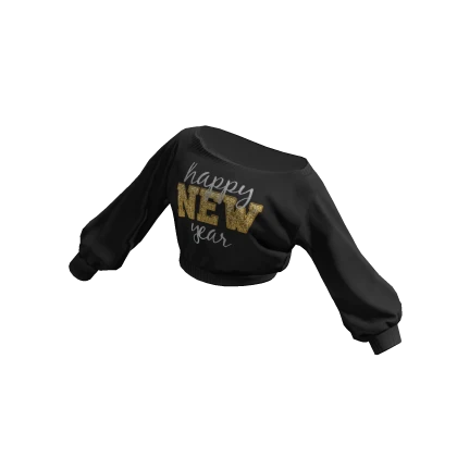 New Years Off Shoulder Sweater