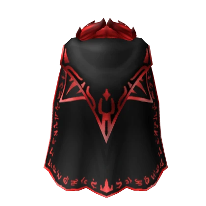 Black and Red Royal Cape