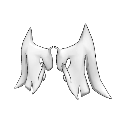 White Void Wings - Cartoony Outline