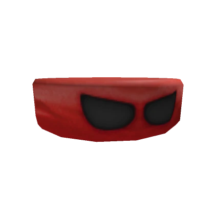 Red Angry Jack-o'-lantern Blindfold