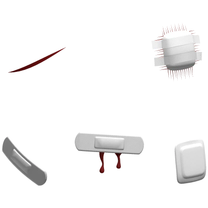 Emo Nose Bleed Bandages White