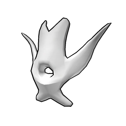 White Void Mask - Cartoony Outline