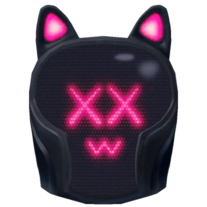 XwX Pink Neon Cyber Mask