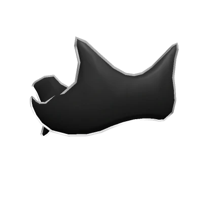 Black Void Eyes Mask - Cartoony Outline