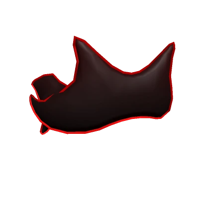 Red Void Eyes Mask - Cartoony Outline