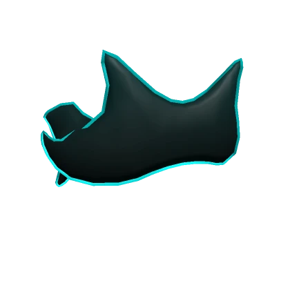 Blue Void Eyes Mask - Cartoony Outline