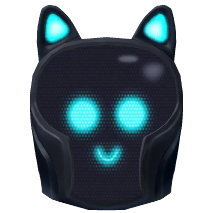 Default Blue Neon Cyber Mask