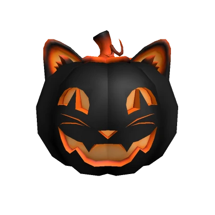 Dark Kitty Pumpkin Orange