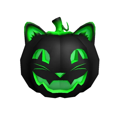 Dark Kitty Pumpkin Green