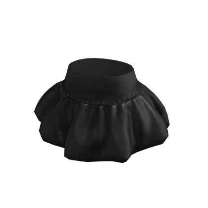 ✨ Black Silk Balloon Skirt Y2K Festive