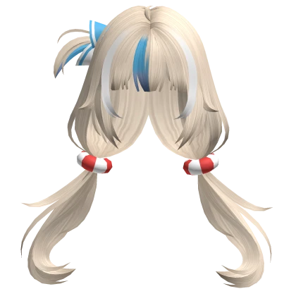 Sunny Cute Anime Shark Low Pigtails Light Blonde