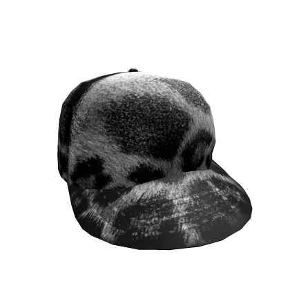 Black and White Animal Print Cap