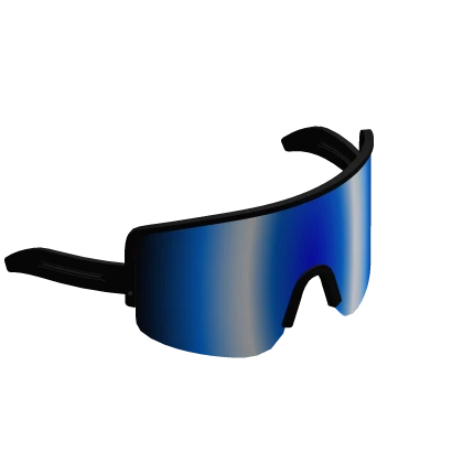 Blue Tactical Visor Sunglasses