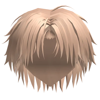Blonde Middle Parted Messy Hair