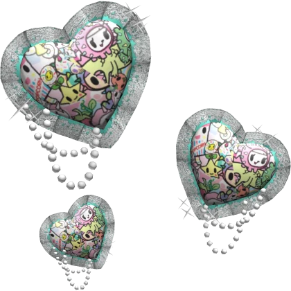 Sparkly Gyaru Tokidoki Pearly Ruffled Hearts Aura