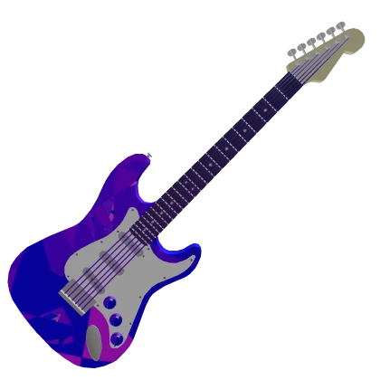 Purple Sparkling Guitar