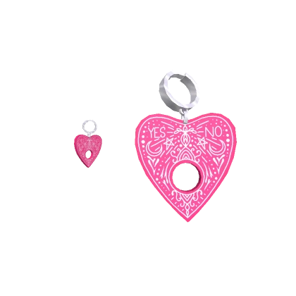 Trendy Pink Planchette Earrings 💖 Ouija