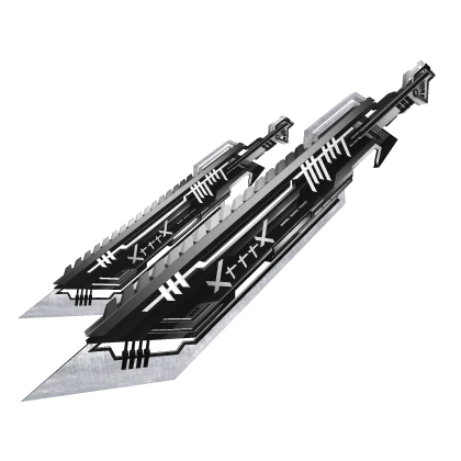 [1.0] Cyber Octave Dual Sword White Dark