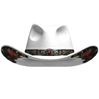 Cowboy Hat White Large Fancy Western Fedora Ohio