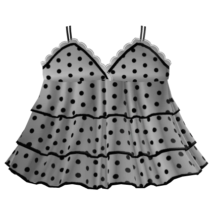 cute babydoll dress polka dot white 3.0