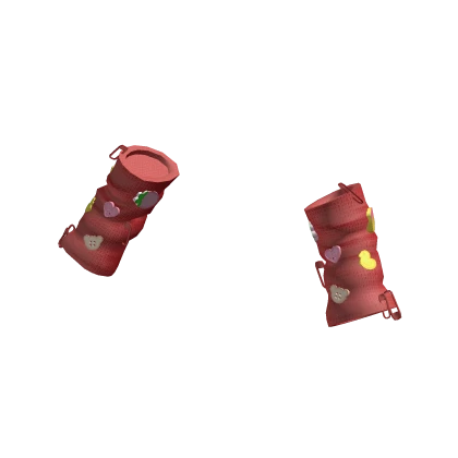 β‘ Mori kei igari red harajuku decora arm warmers