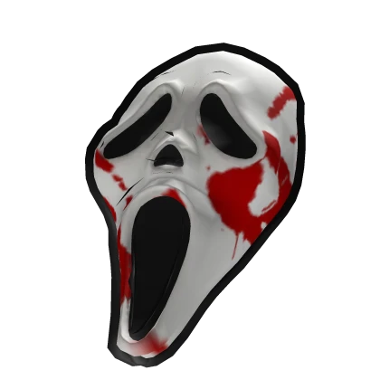 Scream Ghostface Mask W Hand Print