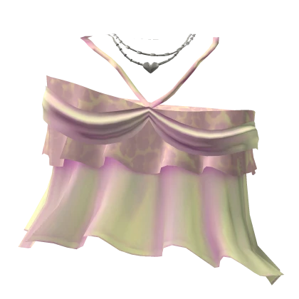 ʚ pink leopard print gyaru string slipped top