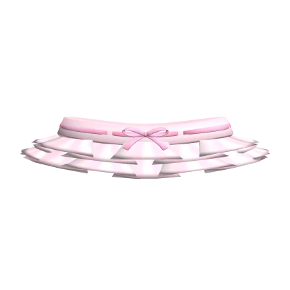Pink Ruffled Mini Skirt w/ Ribbon Bow chibi 3.0