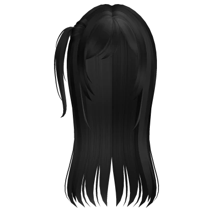 ♡ ꒰ gyaru black side pigtail layered hair ꒱