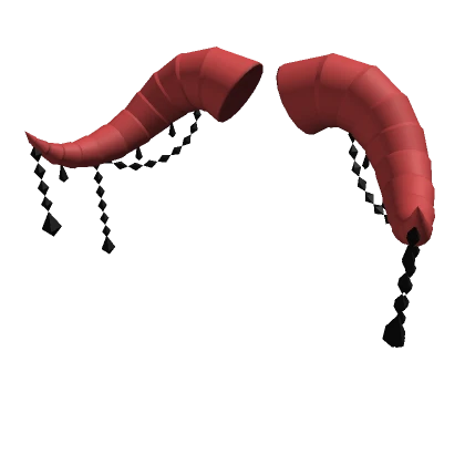 Red/Black Jewelled Giant Horns