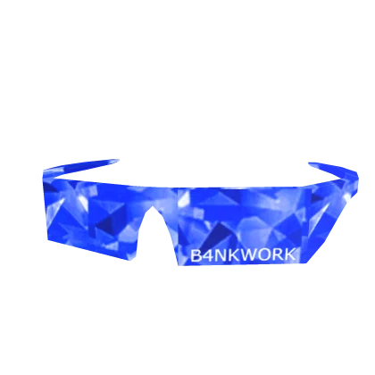 Blue Neon Sparkle B4NKWORK Clockwork Shades