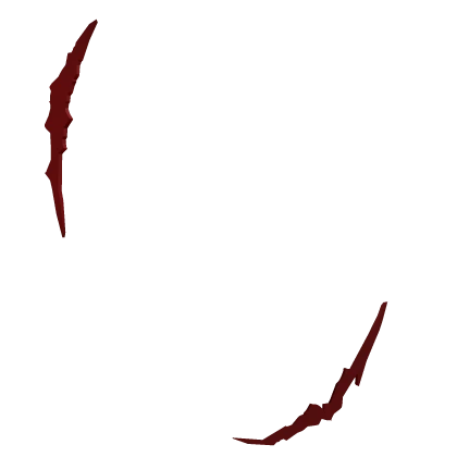 Dark Red Face Scar Paint