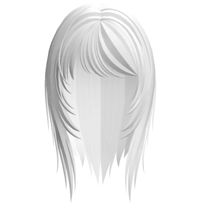 wispy emo scene hair (white)
