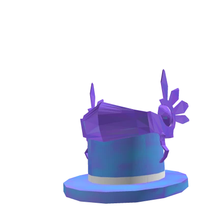 Blue Amethyst Gem Valk Top Hat