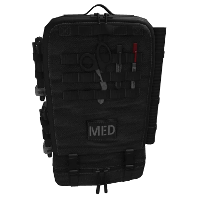 Black M9 Assault Medical Bag - Rope