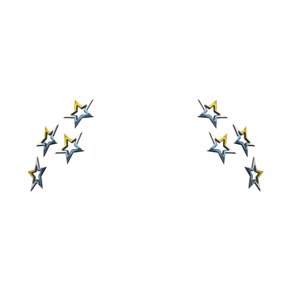 aroace pride star hairclips