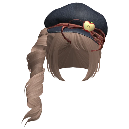 igari mori kei apple beret side pony milktea brown