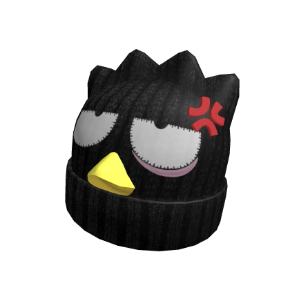 Emo skater penguin y2k edgy knit bad boy beanie
