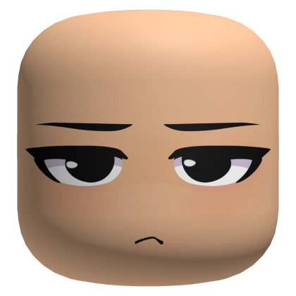 Serious Face With Black Eyes - Light