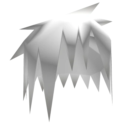 stinky low poly hair white