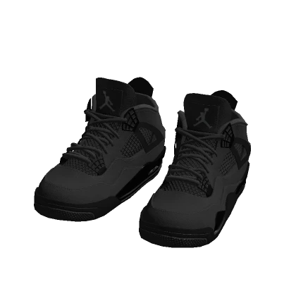 Black Jordan 4s
