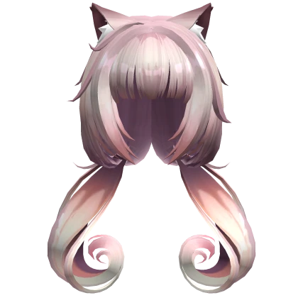 Nekopara Vanilla Swirl Pigtails Messy Cat Ears 