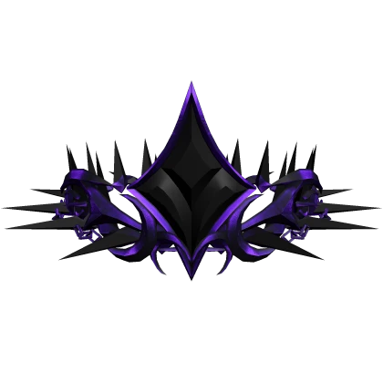 (⌛) Purple Amethyst Spiky Crown