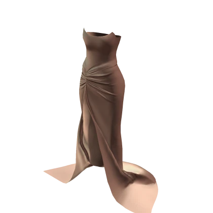 Creamy Glow Prom Night Glam Dress 
