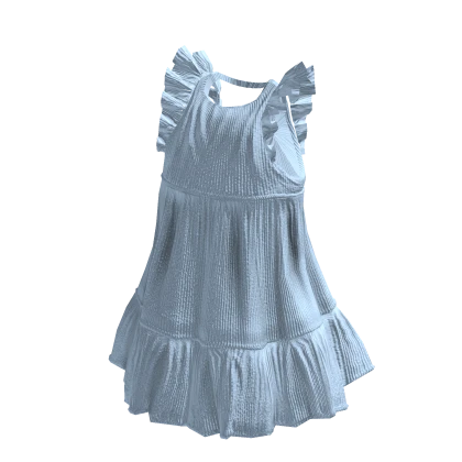 Blue Cute Mini Dress